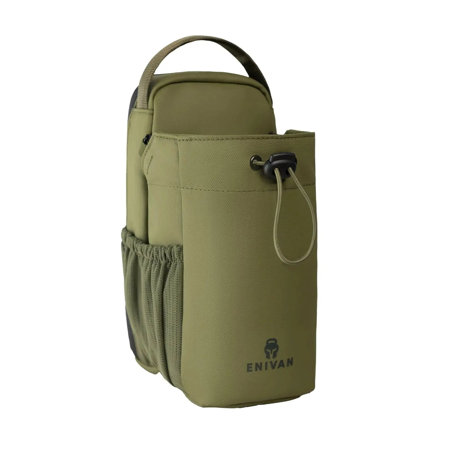 EVIAN GREEN MAGNETIC GYM BAG WITH BOTTLE HOLDER